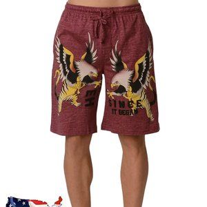 Ed Hardy Men's Soft Knit Sleep Lounge Pajama Short